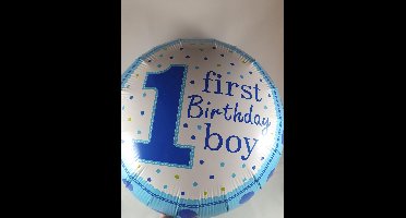 ballon baby first birthday, ballon jongen, 1e verjaardag
