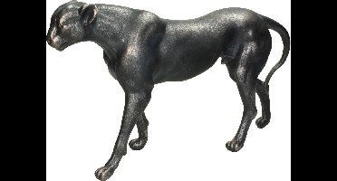 Wants&Needs Ornament Leopard Polyresin Zwart 39.5 X 11 X 22.5