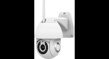 Beveiligingscamera - Voor buiten - 360 graden - 1080P Full HD - Wit