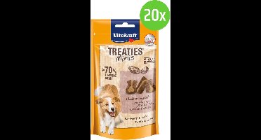 Vitakraft Treaties Minis Leverworst - hondensnack - 20 verpakkingen