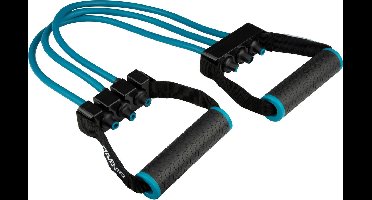 Avento Fitness Borst Expander - Verstelbaar - Blauw - Lengte ca. 60 cm