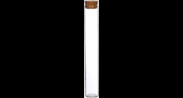 Glazen reageerbuisjes met kurk Ø3cm H: 20 cm (6 st.)