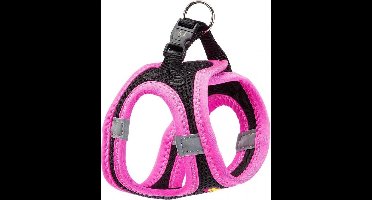Ferplast Hondentuigje Kaori Polyester Zwart/roze 24-28 Cm