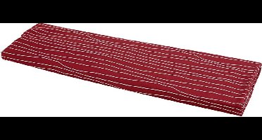 Stof, B: 145 cm, 140 gr, rood/wit, 10 m/ 1 rol