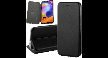 Hoesje geschikt voor Samsung A31 - Book Case Slim Wallet Zwart