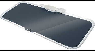 Leitz Cosy Glassboard Voor Bureau - Glazen Memobord Met Pennenhouder - Inclusief Minimarker Met Wisser - Fluweel Grijs