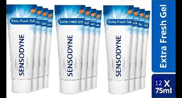 Sensodyne Extra Fresh Gel - 12 X 75 ML - Tandpasta voor gevoelige tanden