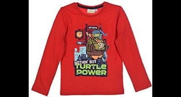 Teenage Mutant Ninja Turtles - Longsleeve - Rood - 98 cm - 3 jaar - 100% katoen