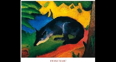 Kunstdruk Franz Marc - Fuchs 80x60cm