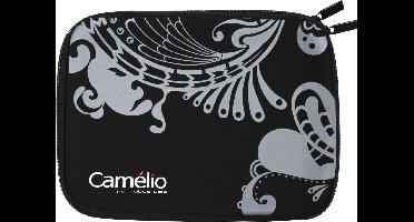 Camélio Laptop Sleeve / Tablet hoes - 10 inch 25 x17 cm Zwart & Grijs