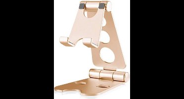 Tablet Houder Opvouwbaar/Inklapbaar - Telefoon, Samsung Galaxy Tab & iPad Standaard voor Bureau of Tafel - Goud