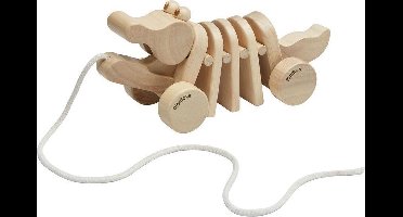 Plan Toys houten trekfiguur alligator naturel