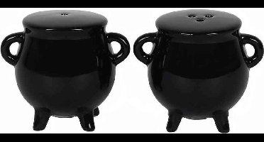 Something Different - Cauldron Peper- en Zoutstel - Zwart