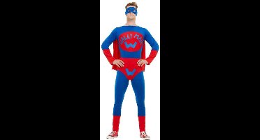 Smiffys - Wallyman Kostuum - S - Blauw/Rood