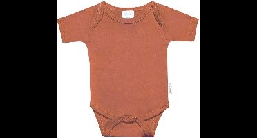 Funnies basic baby Romper - Roest| 100% Katoen | Maat 50/56
