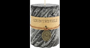 Countryfield Stompkaars met ribbel Zwart Ø7 cm | Hoogte 7,5 cm