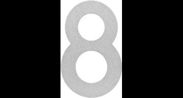 Intersteel Huisnummer 8 150x2mm rvs geborsteld