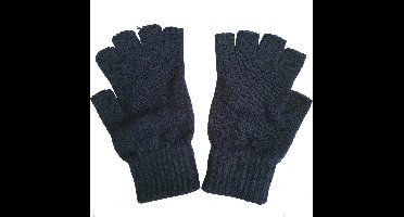 Vingerloze thermo handschoenen kleur blauw van acryl maat M L