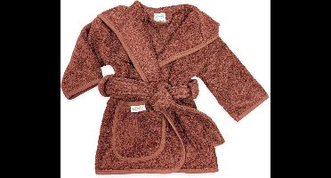 Funnies Badjas Copper 1-2 Jaar Baby Badjas, Badjas Kinderen, Peuterbadjas - 100% Katoenen Badstof - Zacht en Absorberend - Perfect na Zwemmen, Douchen of Badderen - Ideaal als Cadeau voor Baby’s en Kinderen