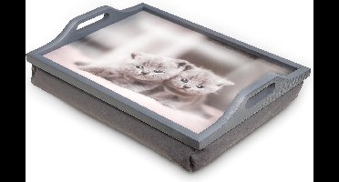Aidapt - Schootdienblad met print - Makkelijk schoon te maken - kittenprint
