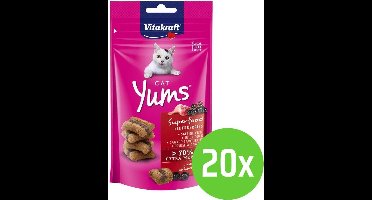 Vitakraft Cat - Yums Superfood - Vlierbessen - 20 x 40 g