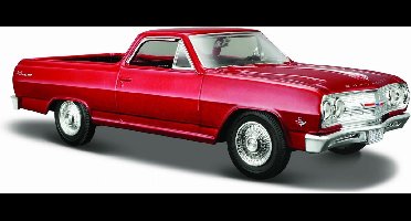 Maisto CHEVROLET EL CAMINO 1965 rood schaalmodel 1:24