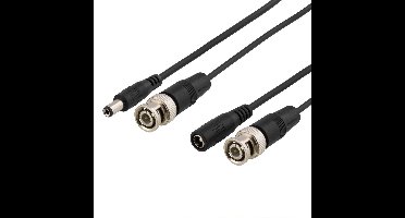 DELTACO MM-82H video- / voedingskabel, 50m