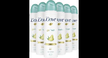 Dove Go Fresh Pear & Aloe Vera Anti-Transpirant Deodorant Spray - 6 x 150 ml - Voordeelverpakking