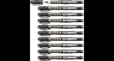 STABILO Worker+ Colorful - Rollerball 0,5 mm - Zwart - Doos 10 stuks