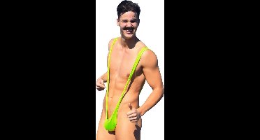 MikaMax Borat Mankini - Verkleedkleding - Mannen String - Bekend van de Film - Origineel - One Size Fits All - Groen