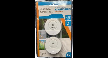 Inbraakalarm - Raamsensor voor ramen en deuren (Glasbreukmelder) - Set van 2 stuks - Krachtig alarm van 95dB