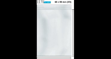 Gripzakjes 60 x 80 mm | XS ExtraSmall (100 stuks)