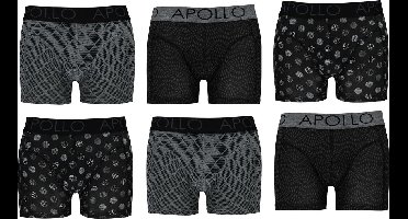 Apollo Katoenen Heren Boxers - 6 pack - maat S