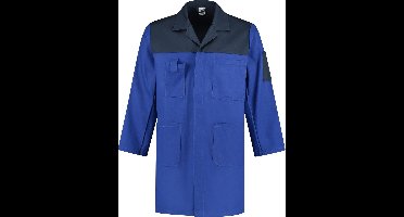 EM Workwear Stofjas 2-kleurig 100% katoen korenblauw / navy - Maat 2XL / 60-62