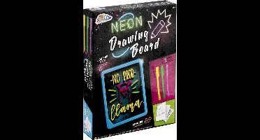 Neon tekenbord | Inclusief 3 neon markers & 3 sjablonen