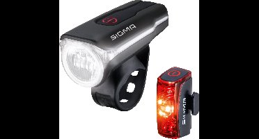 Sigma Aura 60 USB Fietsverlichting Set - 60 Lux + INFINITY USB achterlicht