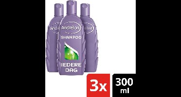 Andrélon Classic Iedere Dag Shampoo - 3 x 300 ml - Voordeelverpakking