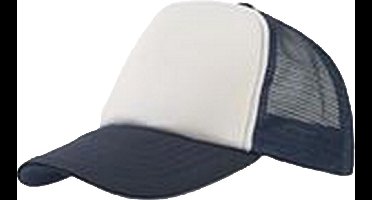 Atlantis Rapper 5 Panel Trucker Cap (Marine / Wit)