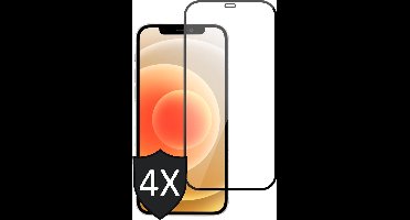 Screenprotector geschikt voor iPhone 12 / 12 Pro - 4x FullGuard Screen Protector