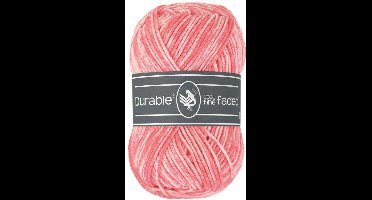Durable Cosy fine faded Coral (2190) - acryl en katoen garen tie-dye - 5 bollen van 50 gram