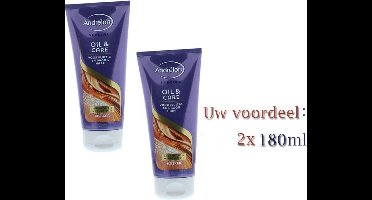 Duo-pack: 2x  Andrelon Haarmasker Oil & Care - 180 ml
