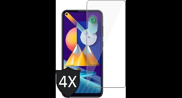 Screenprotector geschikt voor Samsung M11 - 4x Glas Tempered Glass Screen Protector