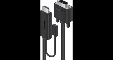 ALOGIC HDVG-MM-02 tussenstuk voor kabels HDMI + Micro USB VGA Zwart