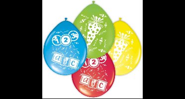 Kinderfeestje ABC Ballonnen Eenzijdig Bedrukt - 8 stuks