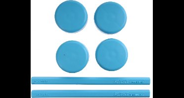 Saccon Vervangingsset Voor Etalage Standaard Blauw 6-delig