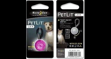 NITE IZE Petlit DOG LED Collar light Jewel Pink - Klein ledlampje voor aan de hansband van je huisdier