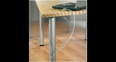 BEVEILIGINGSSET QUANTORE NOTEBOOK 180CM MET SLOT ZWART