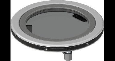 Vetus patrijspoort PQ52, RVS, smoke