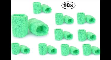 10x Polsbandjes neon groen