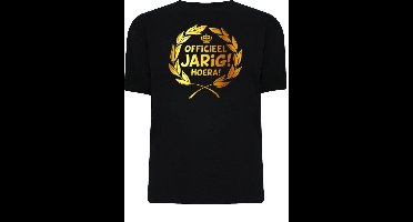 Gouden Krans T-Shirt - Officieel Jarig Hoera (maat xl)